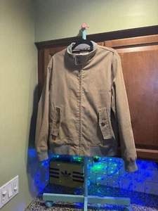 Brooks Brothers Full Zip Kahki Jacket Coat Size Mens Medium - See Photos 📸👀 - Picture 1 of 12