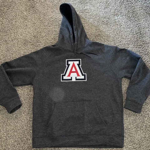 University of Arizona (UofA) Sweatshirt Men's X-Large GRAY Hoodie Wildcats Cover