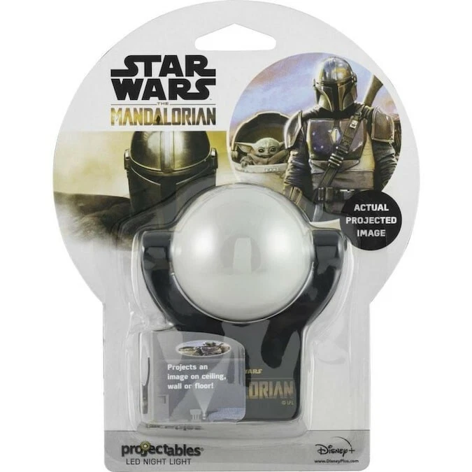 MANDALORIAN STAR WARS PROJECTABLE LED NIGHT LIGHT DISNEY BABY YODA Light Sensing - Image 1 of 1
