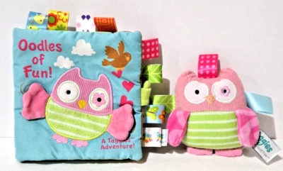 Libro Taggies Oodles Of Fun Soft Crinkle con Oodles The Owl Peluche Sonajero Sensorial Foto 1 de 4