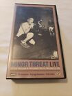Vintage 80's Minor Threat Live VHS Video Tape 42 Min Full Color Punk Rock