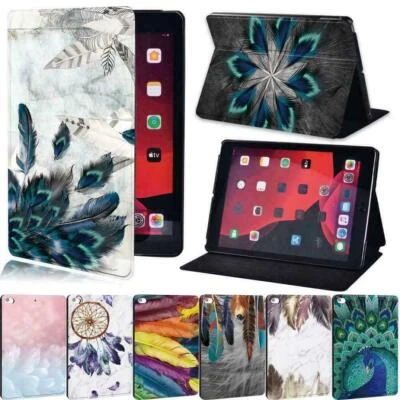 Feather PU Leather Stand Tablet Folio Cover Case for Apple iPad/Air/mini/Pro+Pen - Image 1 of 4