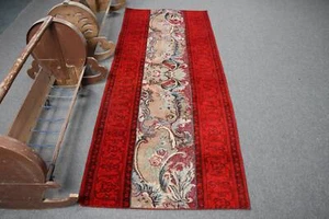 Wool Rug, Vintage Rugs, Turkish Rug, Oushak Rug, 2.9x7.3 ft Runner Rugs - Picture 1 of 6