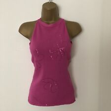 Next y2k Vintage Pink Knitted Sequinned Top Size 10