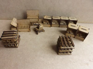 Rüstungsset Tischplatte 28mm Kriegsspiel Infinity Wargaming Baugelände Legion - Bild 1 von 8