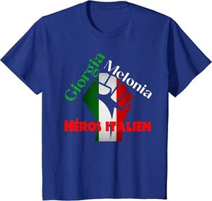 Giorgia Melonia Italian Hero Conservative Supporter Youth Unisex T-shirt - Picture 1 of 5