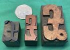 LETTERPRESS WOODTYPE  POUND SIGN GROUP