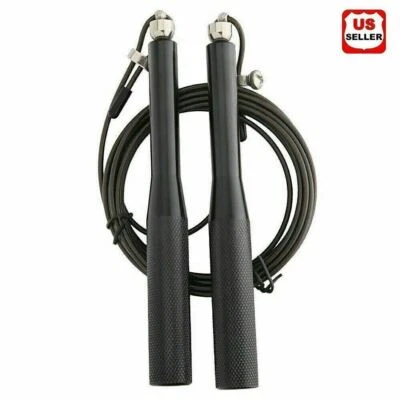 Cuerda de salto de cable de acero de alta velocidad de aluminio Cpokoh para caja Crossfit de resistencia rápida Foto 1 de 4
