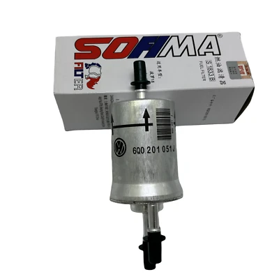 Fuel Filter For Audi A3 TT TTS Quattro VW Beetle Eos Golf R GTI Jetta 6Q0201051A Foto 1 de 4
