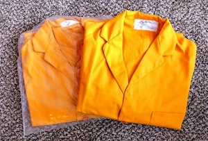 2X Humo de Pintura ANGELICA, Humos de Trabajo, Humo Uniforme, Talla 38, NUEVO con Manchas - Imagen 1 de 9
