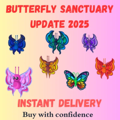 Adopt Today! Butterfly Sanctuary Mega Neon ✨SAME DAY DELIVERY✨