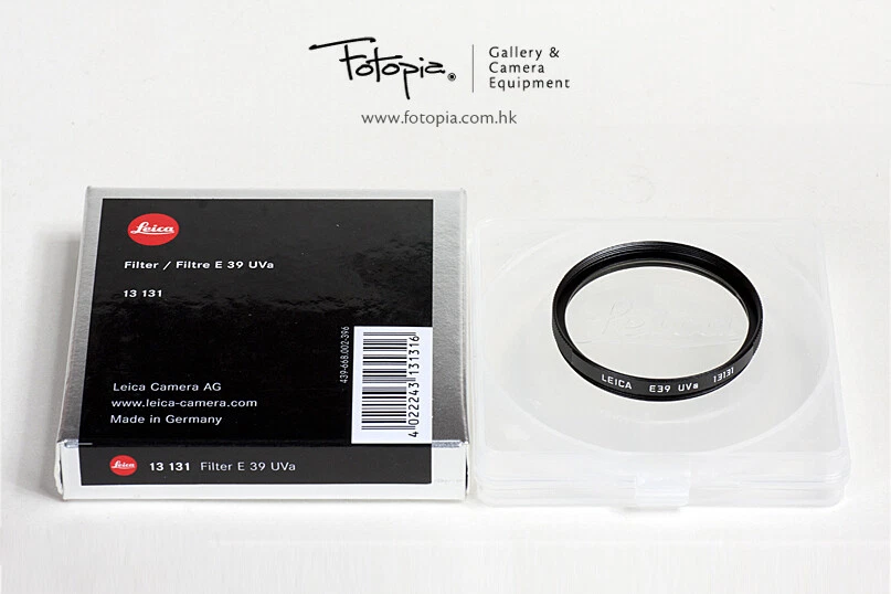 Brand New Leica E39 / 39mm UVa Filter - Black / 13131 (GERMANY, Discontinued) - Image 1 of 1