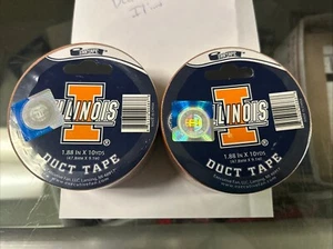 Illinois University Duck Duct Tape 2 Rolls - Picture 1 of 2