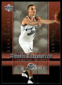 2003-04 Upper Deck Rookie Exclusives #15 Aleksandar Pavlovic RC Utah Jazz - Picture 1 of 2