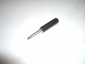SWITCHCRAFT 240 1/4" MONO TS 2 CONDUCTOR AUDIO PLUG BLACK w/ SCREW TERMINALS - Picture 1 of 2