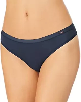 Tanga Le Mystère L81522 Feminina Azul Marinho Infinito Conforto EUA Tamanho 10/12 - Imagem 1 de 2