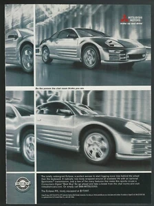 MITSUBISHI ECLIPSE RS 2000 anuncio, Eclipse RS, anuncio impreso tono plateado - Imagen 1 de 3