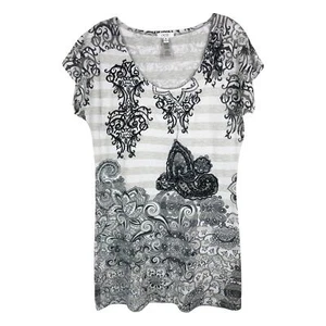 Cache Medium Kleid Mini Etuikleid bestickt Strass glitzernd silber schwarz 560 - Bild 1 von 7