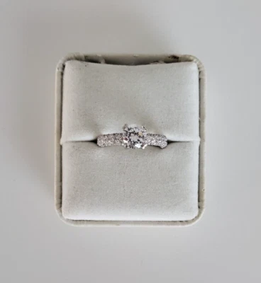 TACORI PLATINUM & DIAMOND SEMI MOUNT ENGAGEMENT RING SIZE 6.5 NEW RETAIL $10k - Image 1 of 4