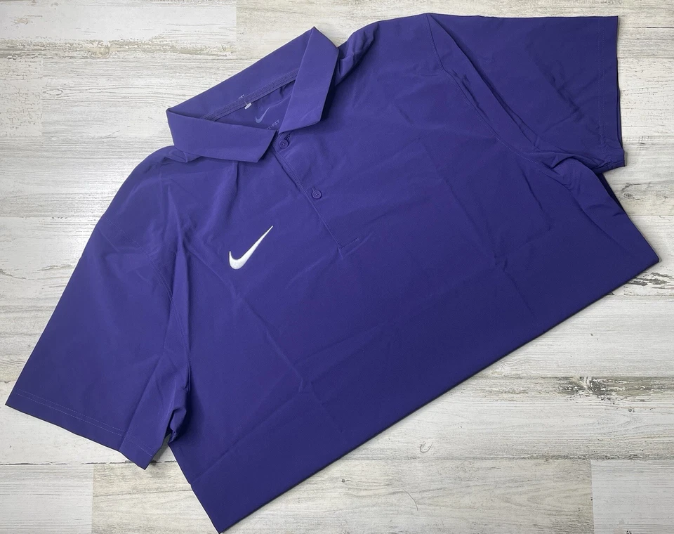 Nike Dri-FIT Football Coaches Polo Shirt Men’s Size Small DV6749 Royal Blue