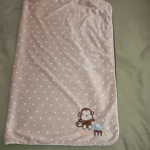 Carter's Just One You Brown Monkey Love Me Baby Blanket Sherpa Security Lovey - Picture 1 of 4