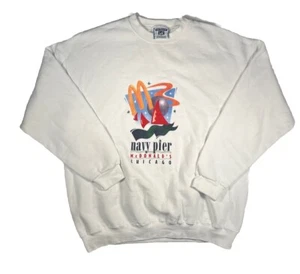 Sudadera Promocional McDonalds De Colección Rara Chicago Navy Pier XL Lee Peso Pesado Años 90 - Imagen 1 de 9