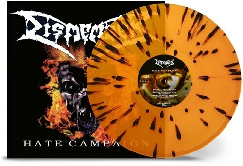 Hate Campaign-Transparent Orange w/ Black Splatter by Dismember (Record, 2023)