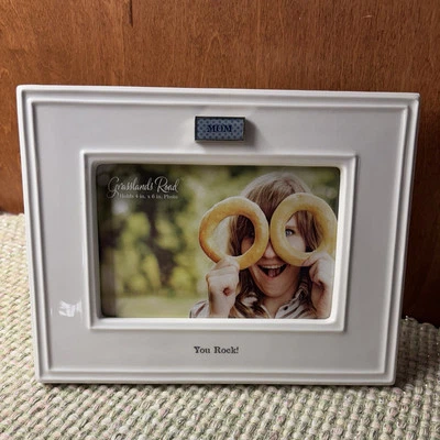 Moldura de cerâmica Grasslands Road foto 4x6 presente dia das mães marfim Páscoa - Imagem 1 de 4