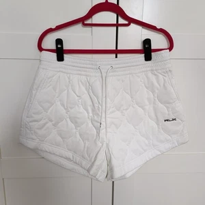 RRP £225.00 Ralph Lauren RLX Ladies Quilted Shorts Bright White Size L BNWT - Picture 1 of 7