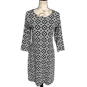 Vestido de Viaje Lulu B XS Estampado Geométrico Protección Solar UPF 50 Tela de Enfriamiento - Imagen 1 de 14