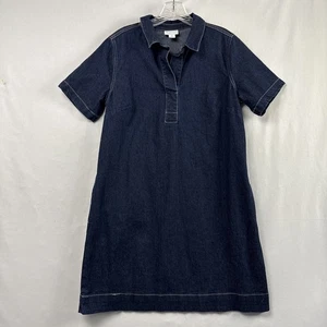 Liz Claiborne Simply Liz Jeanskleid Small Kurzarm Etuikleid dunkle Waschung Freizeit - Bild 1 von 11