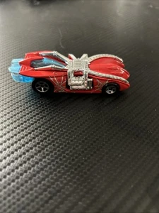 2000 Hot Wheels Arachnorod Spiderman Race Car Red Blue Silver Marvel - Picture 1 of 6