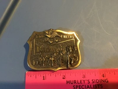 Vintage 1982 Budweiser King Of Beers brass Belt Buckle - Image 1 of 3
