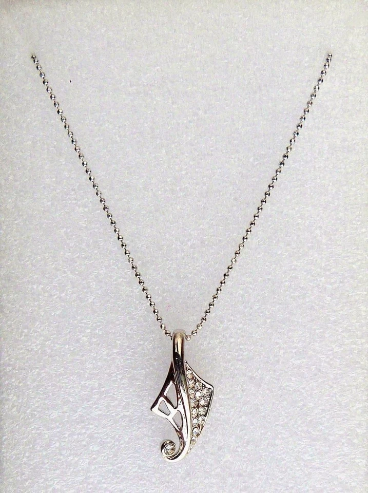 Collana con ciondolo catena argento da donna ciondolo foglia regalo San... - Immagine 1 di 1