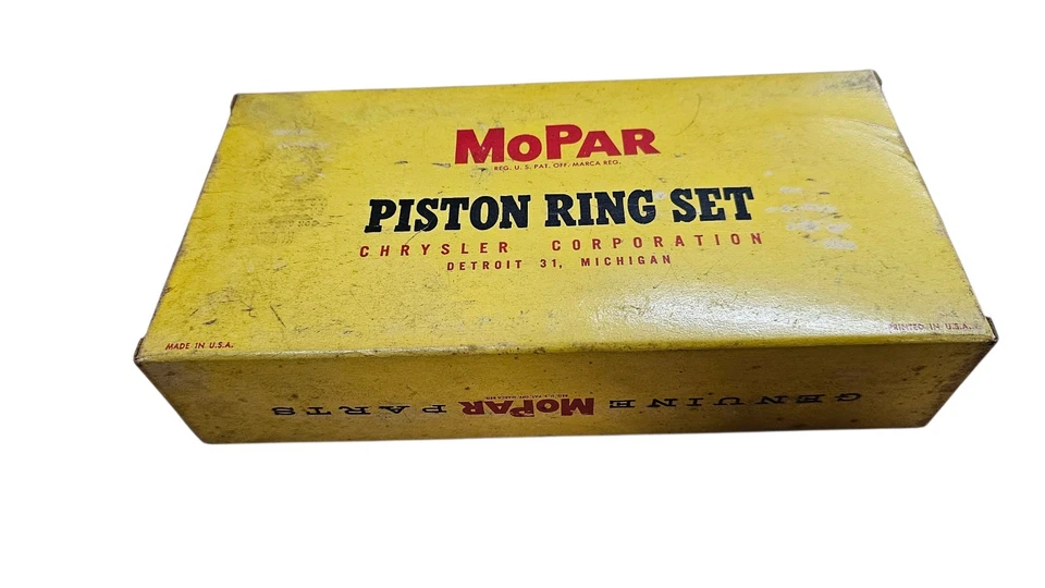 Conjunto de anel de pistão MoPar 1957-58 Dodge 392 Hemi V8 Coronet Desoto Firesweep 1752619 - Imagem 1 de 4