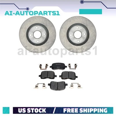 For 1998 1999 2000 2001 2002 Toyota Corolla Front Brake Rotors & Brake Pads Kit - Image 1 of 4