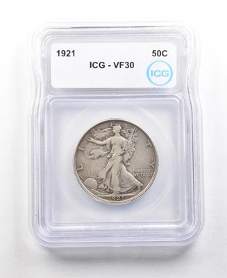1921 Walking Liberty Half Dollar VF30 ICG *6315 - Image 1 of 3