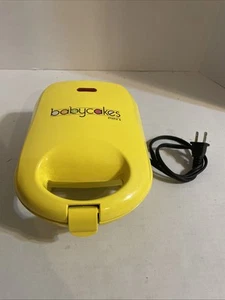 Yellow Baby Cakes Mini Nonstick Donut Maker DNM-30 Cakes Desserts Babycakes - Picture 1 of 7