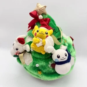 Peluche albero di Natale Pokémon Center Pikachu Babbo Natale Plusle Minun 2004 usato - Foto 1 di 11