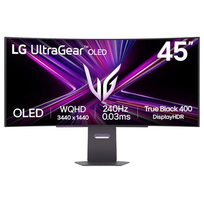LG UltraGear 45GX900A-B 45" OLED Curved UWQHD USB-C Gaming Monitor - Image 1 of 4