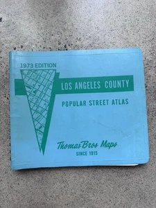 1973 Thomas Bros. Maps – Los Angeles County Street Atlas – Vintage Spiral - Picture 1 of 6