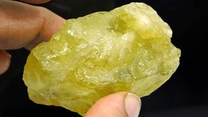 411.00 Ct Certified Untreated Natural Brazilian Golden Topaz Earth-Mine Rough - Picture 1 of 5
