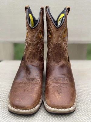 Dan Post Childrens Storms Eye Jr Brocon Square Toe Boots DPC2964 Sz 1D  - Image 1 of 4