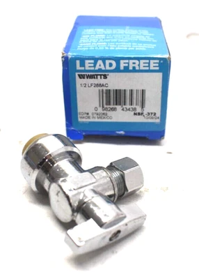 Watts Vacuum Breaker Anti Siphon 1/2" LF288AC Chrome Finish Replacement Unit - Image 1 of 4