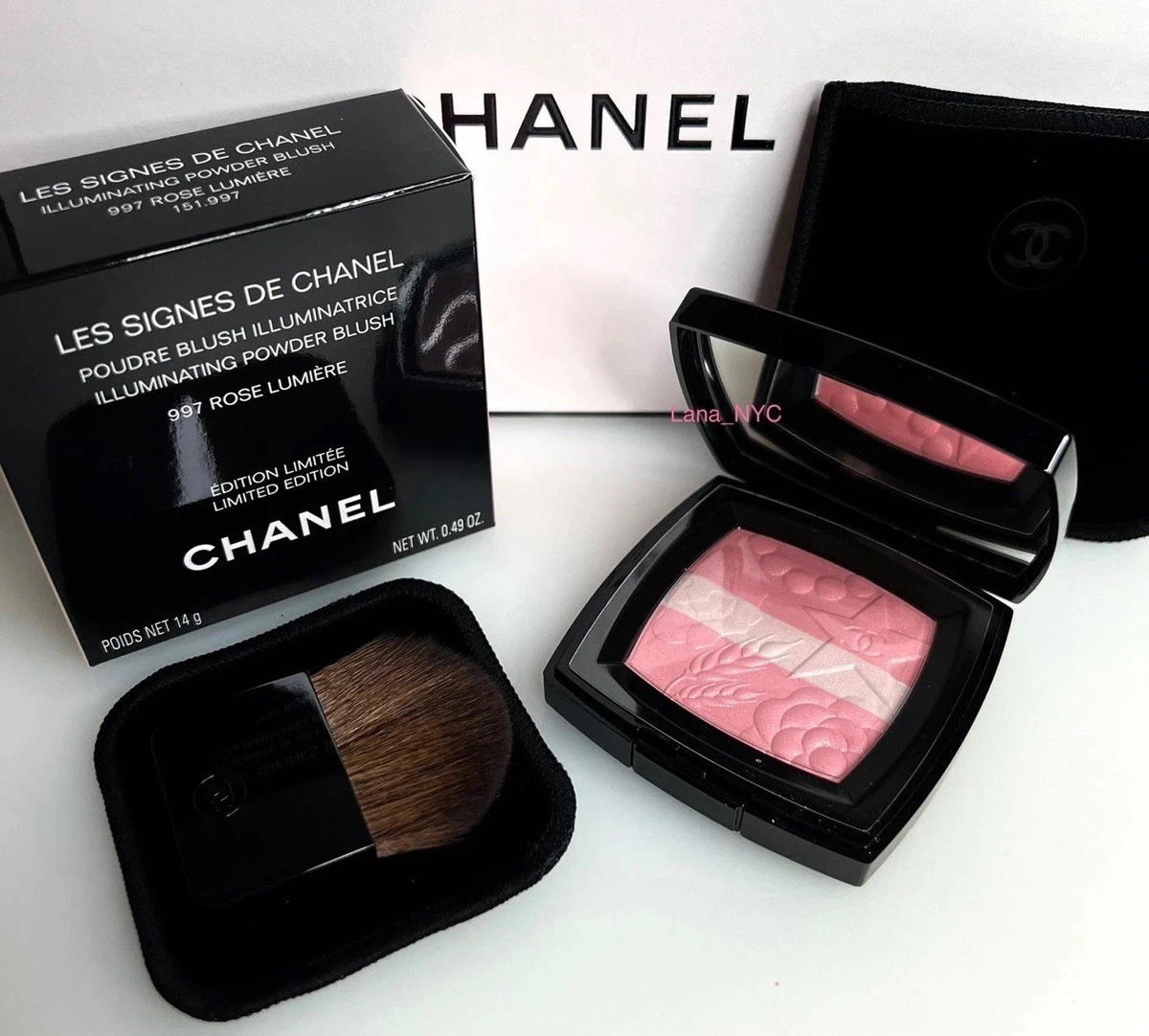 CHANEL Illuminating Powder Blush #997 “Rose Lumiere” Holiday 2025
