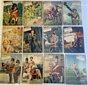 SOLDIER British Army Magazine – Full Year 1951 (12 Issues) Vintage VG Condition - Foto 1 di 14