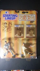 MICKEY MANTLE & JOE DiMAGGIO 1989 Starting Lineup Baseball Greats NY Yankees - Picture 1 of 3
