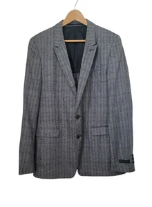 Prada Milano Herringbone Wool & Silk Blazer Jacket Sport Coat Men's Sz 50R ITALY - Picture 1 of 11