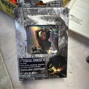 New Sealed 2015 Attck On Titan Weis And Schwars Trial Deck 50 Cards Ships Free - Picture 1 of 5