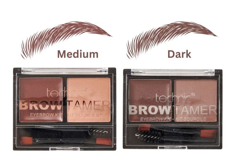 Technic Brow Powder & Wax Palette Angled Brush & Groomer Comb Eyebrow Kit Set - Image 1 of 1